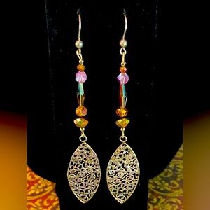 New Sally House Original 10k Gold Drop Earrings